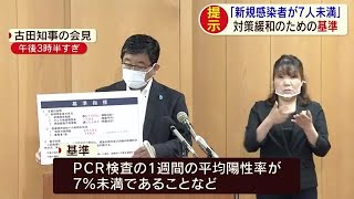 「1週間の新規感染者が7人未満」など…新型コロナ対策緩和の基準を示す　岐阜県 (20/05/09 17:56)