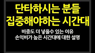 단타 하시는분들 집중해야하는 시간대 , 비중도 더 실을수 있는 이유 // 손익비가 높은 시간대