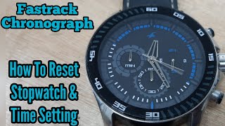 How To Reset Fastrack 3072SL Chronograph Watch, Time Setting, Stopwatch Setting | SolimBD