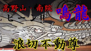 【南院・浪切不動尊】高野山・八大波切龍王（鳴龍）は本尊・浪切不動明王の守り神・使者で厄除招福を守護してくださいます。