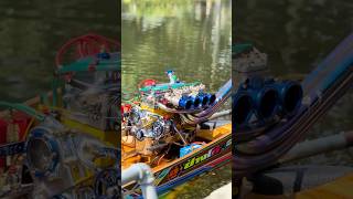 Le long tail boat est un bateau thaïlandais rapide et maniable, utilisé pour la pêche et le tourisme