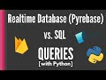 Firebase Realtime Database vs. SQL QUERIES [Pyrebase library]