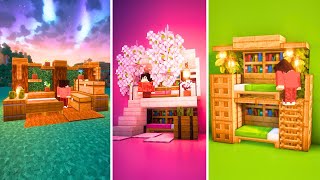 10 Cozy Minecraft Bed Designs | Compilation