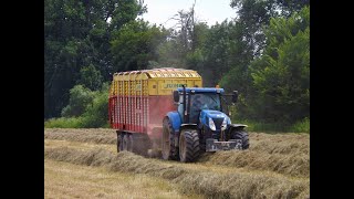 AGROPEX  Sklabiná - Seno 2020 // Hay 2020 ( New holland T7 270, 2× New holland T6 156 \u0026 Manitou )