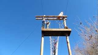 Astrocamp 2012 :: Ms. Ross Zip Line Launch Platform