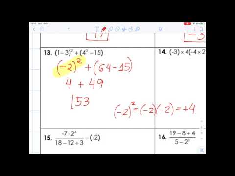 2.1 Order Of Operations B - YouTube