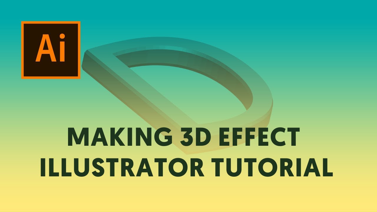 Simple 3d Design Tutorial In Adobe Illustrator Youtube