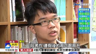 連假後緊接段考 學生擠爆圖書館│中視新聞 20171008