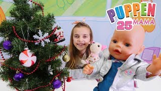 Puppen Mama - Ayca und Lolly schmücken den Weihnachtsbaum