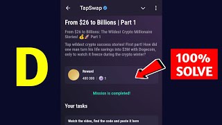 From $26 to Billions | Part 1 | Tapswap Code