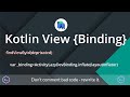 View Binding-Getting started- Forget about findViewById-Android Studio Tutorial