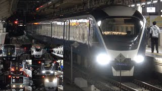 【JR東京駅】夜のJR東京駅7.8番線発着シーン2024.11.9