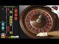 day 4 152 roulette wheel spins part 2 2 of 300 spins black scoreboard both directions