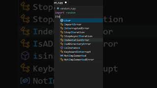 how to use random module in Python #coding #python #shorts #youtubeshorts