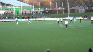 VVOG - Drachtster Boys: doelpunt Labari met salto!