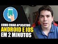 COMO CRIAR APLICATIVO APP PARA CELULAR ANDROID E IOS IPHONE GRÁTIS PROGRESSIVE WEB APP PWA