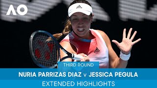 Nuria Parrizas Diaz v Jessica Pegula Extended Highlights (3R) | Australian Open 2022