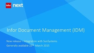 Infor SunSystems DMS & iPOS