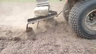 cultivate or plowing in slow motion