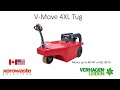 v move 4xl industrial load mover most powerful battery powered walk along tug