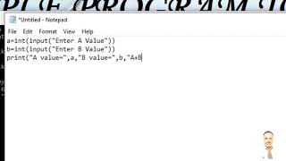 Python-Simple program to add two numbers (Using CMD)