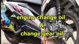 Honda beat fi engine change oil & gear also tips para sa tamang higpit