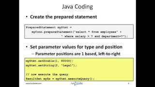 JDBC Tutorial Part 5 Prepared Statements Full Hd