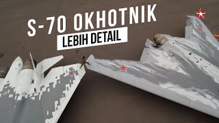 Tampilan dan Detail Paling Jelas Dari Drone S-70 Okhotnik Rusia