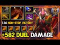 WTF 582 DUEL DAMAGE Legion Commander With Aghs Scepter 100% Non-stop Duel Victory 7.36a DotA 2