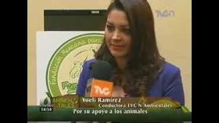 Reconocen a Yoelí Ramírez por labor de TVCn Ambientales