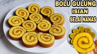 BOLU GULUNG ISIAN SELAI NANAS / ROLL CAKE