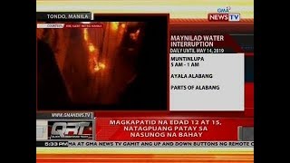 QRT: Magkapatid na edad 12 at 15, natagpuang patay sa nasunog na bahay