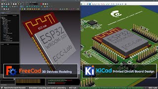 KiCAD and FreeCAD For PCB Design (TIMELAPSEx4)