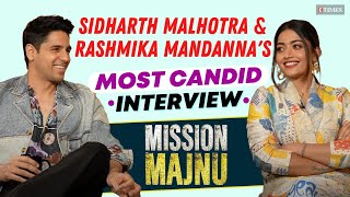 Sidharth Malhotra & Rashmika Mandanna's Most CANDID Interview On Mission Majnu | FUNNY BTS Stories
