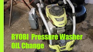 Oil Change on a Ryobi Pressure Washer