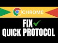 HOW TO Fix Connection Issues: Disable QUIC Protocol in Google Chrome
