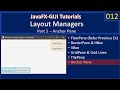 JavaFx Layouts | Part 5 - Anchor Pane | JavaFx GUI Tutorial #012