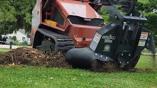 Ditch Witch SK3000 with a Stumper 280 stump grinding attachment