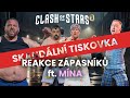 REAKCE ZÁPASNÍKŮ & ROZHOVORY s MÍNOU #clash9 ÚVODNÎ TISKOVÁ KONFERENCE | clashofthestars.tv