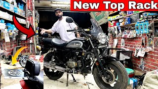 Khushi Me New Top Rack Laga diya | Hero Splendor New Grab Handle 🔥 | touring modified Splendor