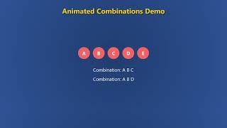 Visualising Mathematical Combinations with Java — Free Interactive Demonstrator