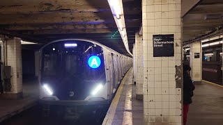 MTA New York City Subway: Lefferts Blvd Bound 2021 Kawasaki R211A Ⓐ︎ Train @ Hoyt Schermerhorn Sts