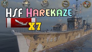 HSF Harekaze EPIC reload with YAMAMOTO || World of Warships