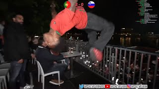 iShowSpeed Does A Backflip For Portugal's Win