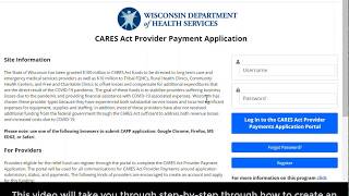 CAPP Program: Create an Account
