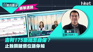 吉利175急插怎自保？止蝕關鍵價位話你知