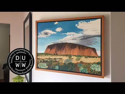 Make a floating frame for a canvas painting or print Make a floating frame for a canvas painting or print