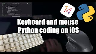 Python programming on iOS using a physical keyboard and mouse