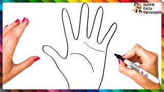 How To Draw A Hand Step By Step ✋ Hand Drawing Easy