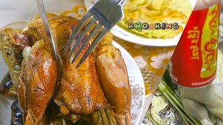 របៀបដុតមាន់កូកា - Roasted Chicken with Coca Cola [Khooking]